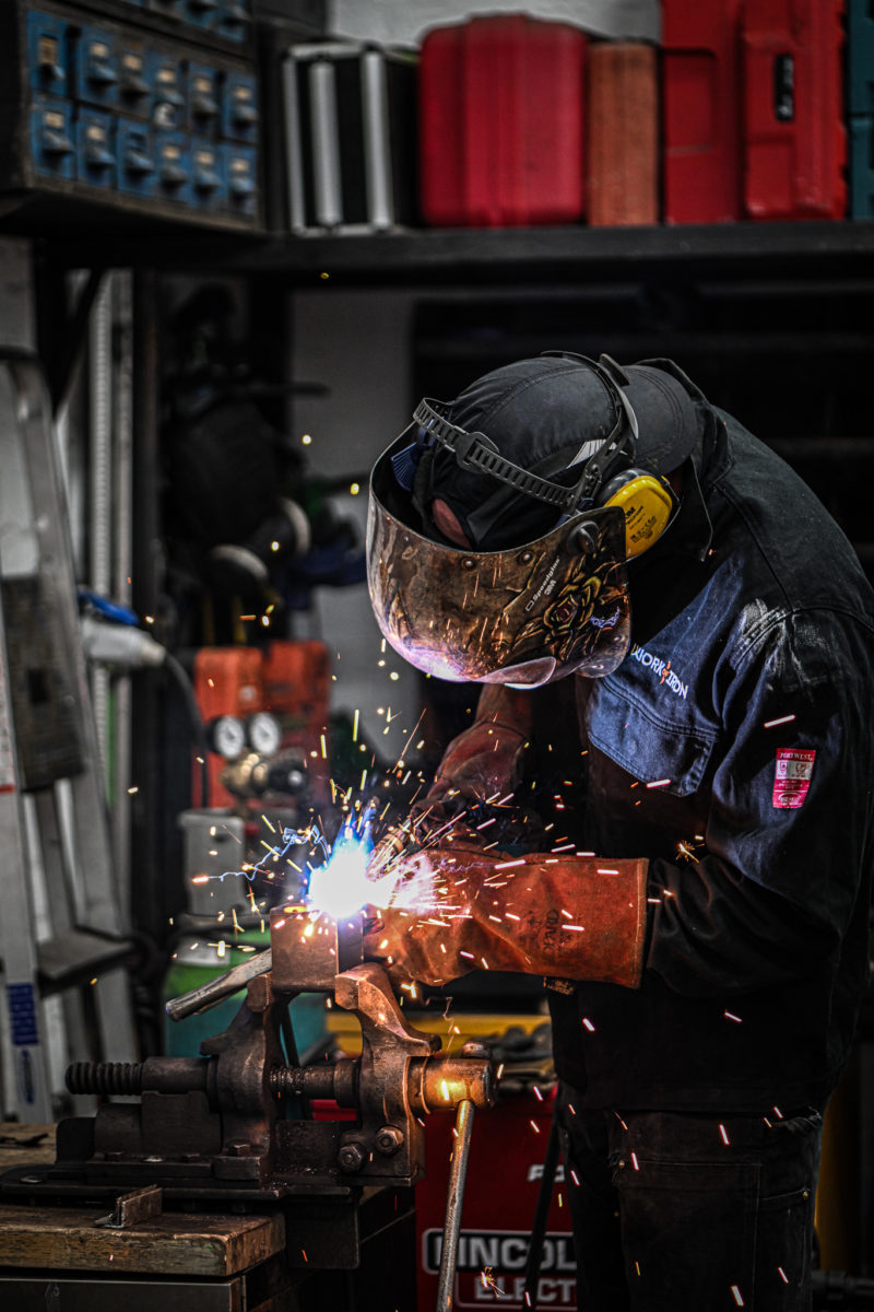 Image of Jack forging at Work of Iron