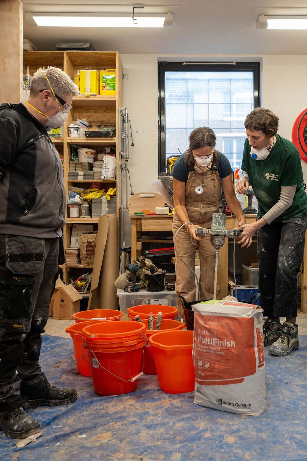 Image of people working at the Glasgow Trades Collective