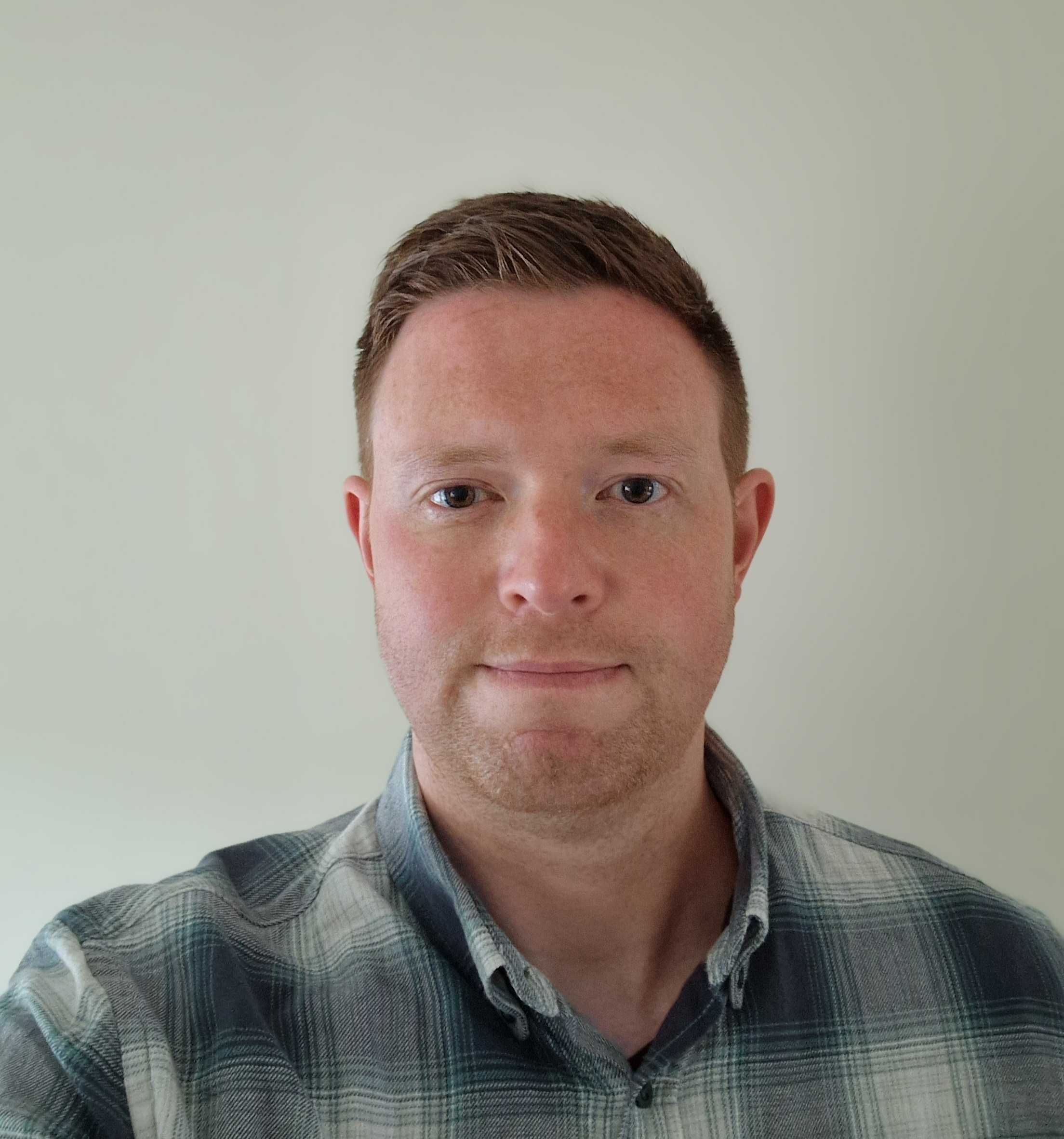 Brian McNally looks at the camera
